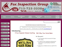 Tablet Screenshot of foxinspectiongroup.com